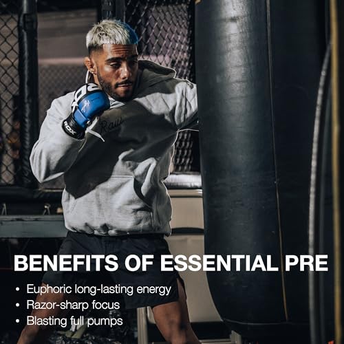 Raw Essential Pre-Workout Powder - Peach Mango, 30 Servings | Natural Energy & Performance Boost
