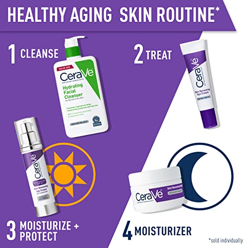 CeraVe Renewing Eye Cream for Wrinkles - Anti-Aging Peptides & Caffeine, Paraben Free
