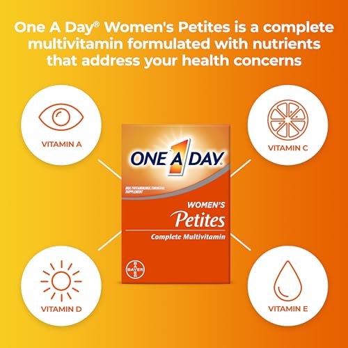 ONE A DAY Women's Petites Multivitamin - Immune Support with Vitamins A, C, D, E & Zinc (160 Count)