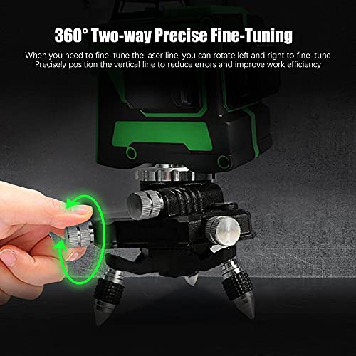 Professional 12-Line Green Light Self-Leveling Cross Marking Laser Level