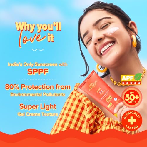 Aqualogica Detan+ Dewy Sunscreen SPF 50+ PA++++ | Blue Light & Pollution Protection | Glycolic & Hyaluronic Acid | No White Cast | 80g