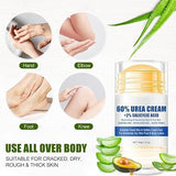 ALMEKAQUZ 60% Urea Foot & Hand Cream – Maximum Strength with 2% Salicylic Acid for Dry, Cracked Skin