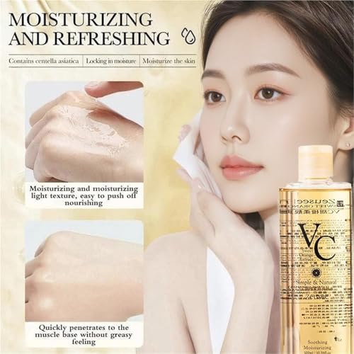 500ML VC Toner Korean - Intensive Whitening & Moisturizing Vitamin C Toner for Brightening & Elasticity