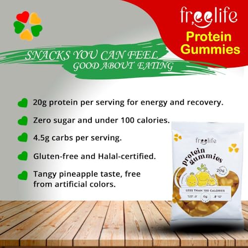 FreeLife Pineapple Protein Gummies - 32g Single Pack