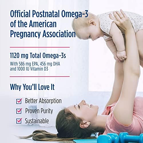 Nordic Naturals Postnatal Omega-3: Essential Fatty Acids for Mom (60 Soft Gels)