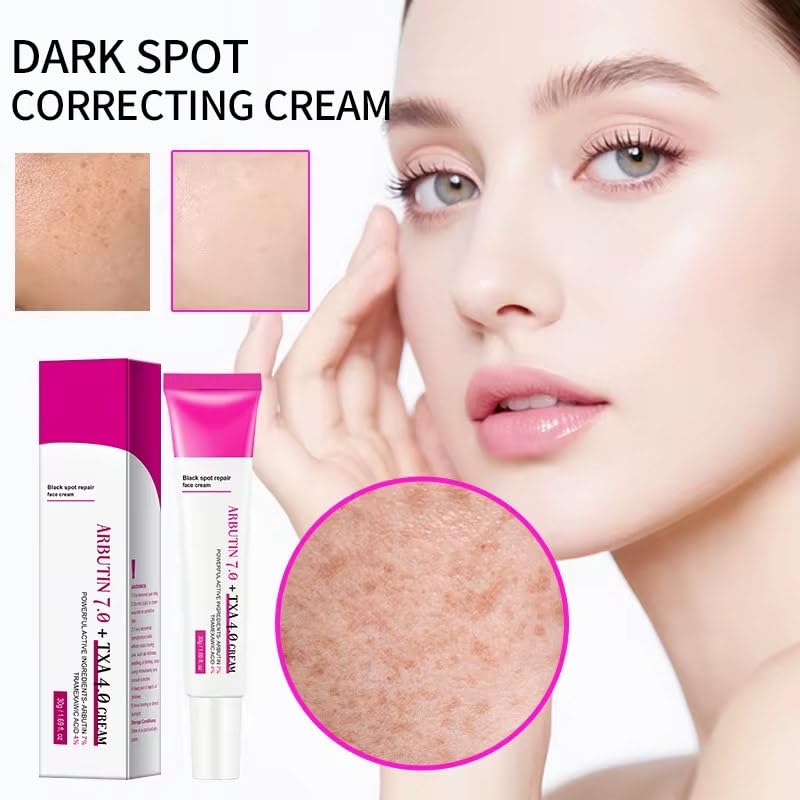 Emille Beauty Arbutin & Tanexamin Acid 4% Potent Brightening Cream, Even Skin Tone, 70esppm Arbutin