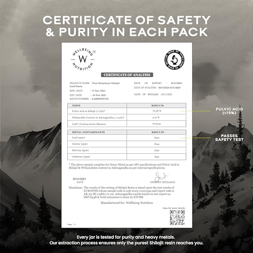 Pure Himalayan Shilajit Gold Resin with Ashwagandha - Strength & Vitality 20g