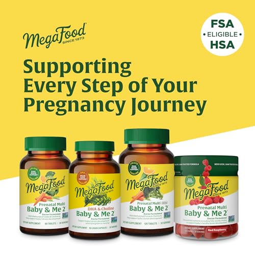 MegaFood Baby & Me 2 Prenatal DHA & Choline - 60 Capsules