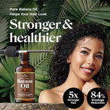 Organic Batana Oil with Rosemary - 100% Natural Hair Growth Treatment - 2-Pack (30ml/1 Fl Oz Each)