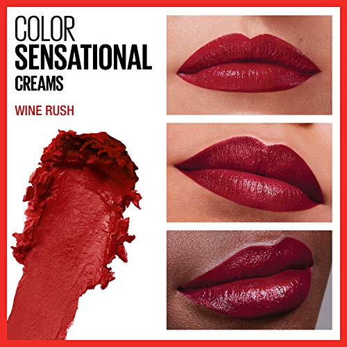 Maybelline Color Sensational Hydrating Lipstick - Creamy Finish in Wine Rush, 0.15 oz
