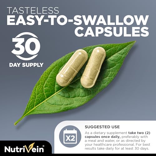 Nutrivein DHT Blocker with Biotin – Supports Hair Growth & New Follicle Growth for Men & Women – 60 Capsules (30 Day Supply)