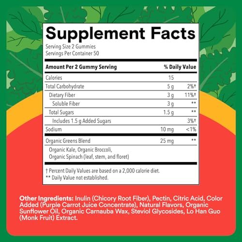 SmartyPants Kids Fiber & Veggies Gummies - Mixed Berry, 60 Count