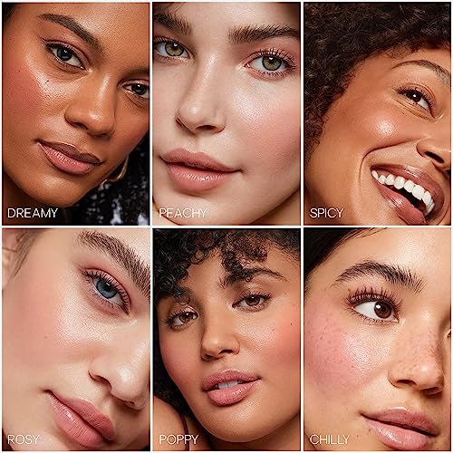 Saie Dew Blush - Poppy - Dewy Cream Gel Blush for a Natural Flush