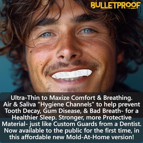 BulletProof Night Guard - World's Thinnest Mouthguard for Grinding Teeth & TMJ Relief