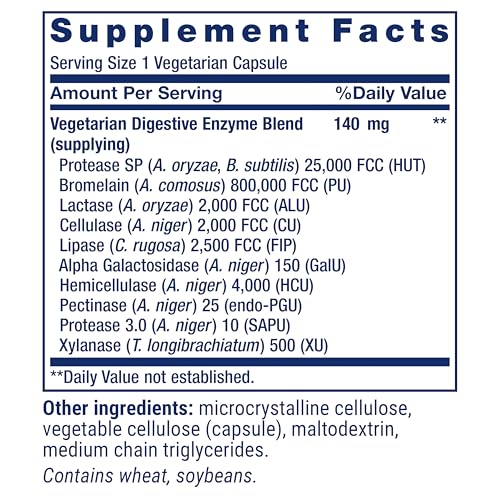 Life Extension Super Digestive Enzymes, 60 Capsules for Optimal Digestion & Absorption