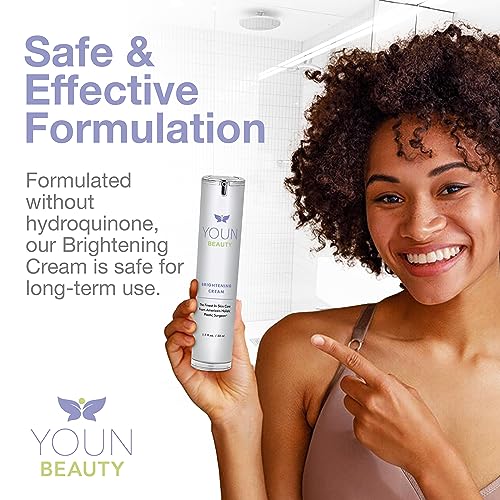 YOUN Beauty Brightening Cream with Kojic Acid, Glycolic Acid & Licorice Extract, 50ml