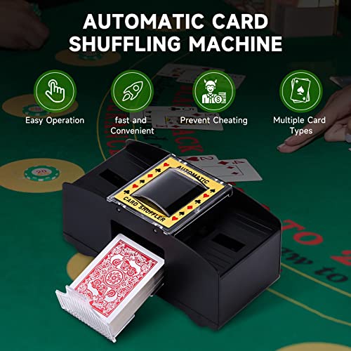 Unniweei Electric Automatic Card Shuffler (Up to 6 Decks)