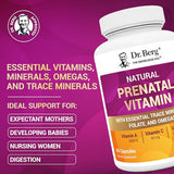 Dr. Berg Natural Prenatal Vitamins for Women - 60 Capsules | Folic Acid, Omegas & Superfoods