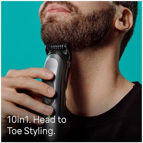 Braun MGK7420 Series 7 10-in-1 Multi-Grooming Kit - Metal Blades, Long Battery Life