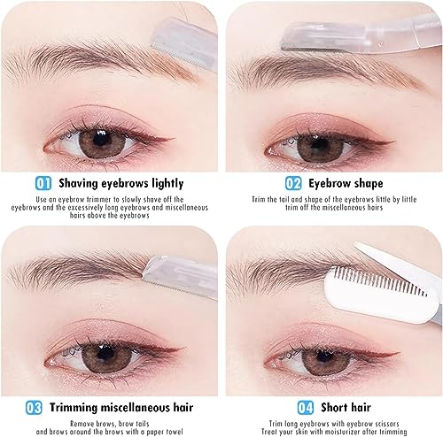 5Pcs Eyebrow Razor Set - Dermaplaning & Face Grooming Kit for Women
