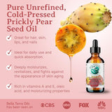 Bella Terra Oils Cold-Pressed Prickly Pear Seed Oil 2 oz - Face & Skin Elixir