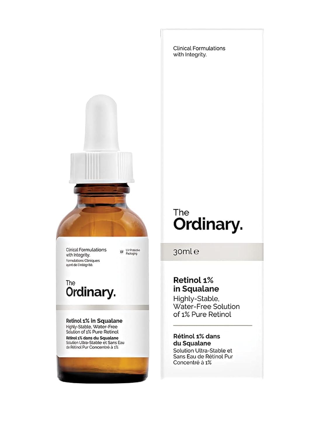 The Ordinary Retinol 1% 30ml - High Potency Retinol Serum for Signs of Aging