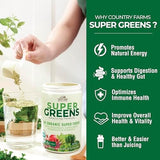 Country Farms, Super Greens, Alkalizing Formula, Unflavored, 10.6 oz (300 g)