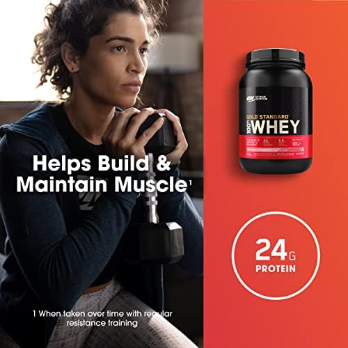 Optimum Nutrition, Gold Standard® 100% Whey, Delicious Strawberry, 2 lb (907 g)