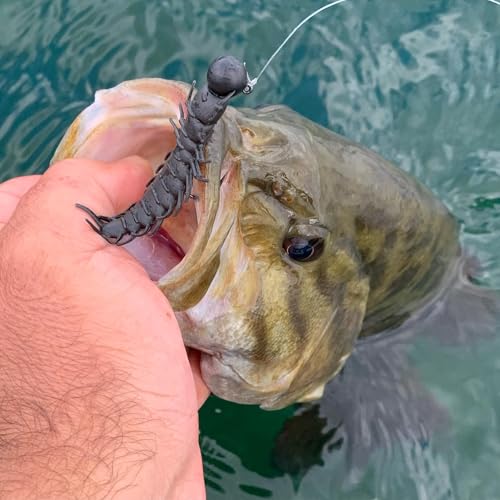 Great Lakes Finesse Juicy Hellgrammite Soft Plastic Fishing Lure - Meltdown