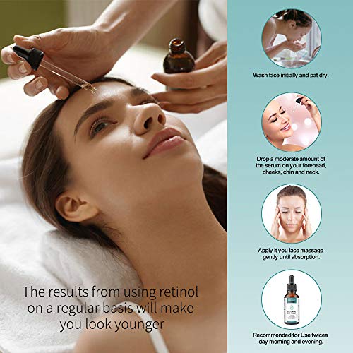 ELBBUB Retinol Serum - Anti Aging Retinol with Hyaluronic Acid & Vitamin E (2 Pack)