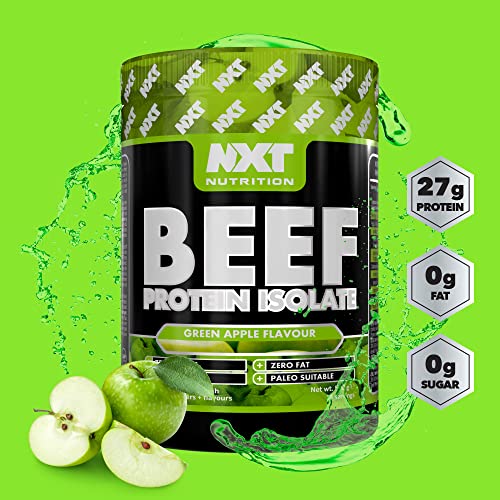 NXT Beef Protein Isolate 540g Green Apple - High Protein Dairy-Free Keto Friendly