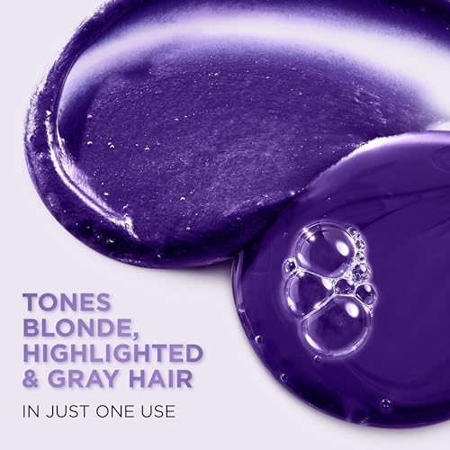 L'Oréal Paris Sulfate Free Brass Toning Purple Conditioner for Blonde/Ombre/Brown Hair, EverPure, 23 fl oz