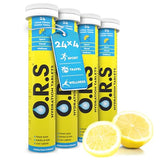 O.R.S Hydration Tablets with Electrolytes - Vegan & Gluten-Free - Natural Lemon Flavor (96 Tablets)