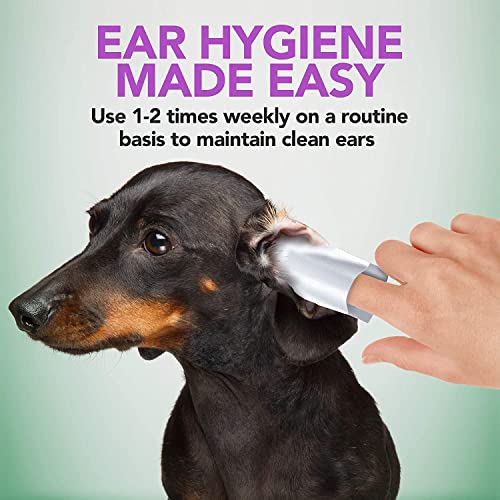 Vets Best Ear Wipes for Dogs & Cats - Gentle Cleansing (160 Count)