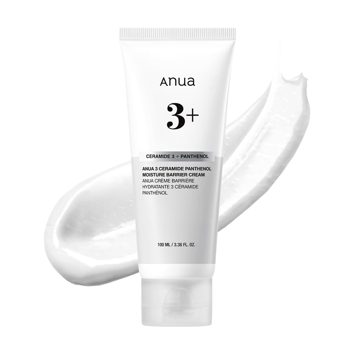ANUA 3 Ceramide Moisture Barrier Cream, Hydrating Face Moisturizer, Skin Barrier Support, Normal Skin, 100ml