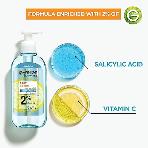 Garnier SkinActive Fast Clear Gel Wash with Salicylic Acid - 200ml