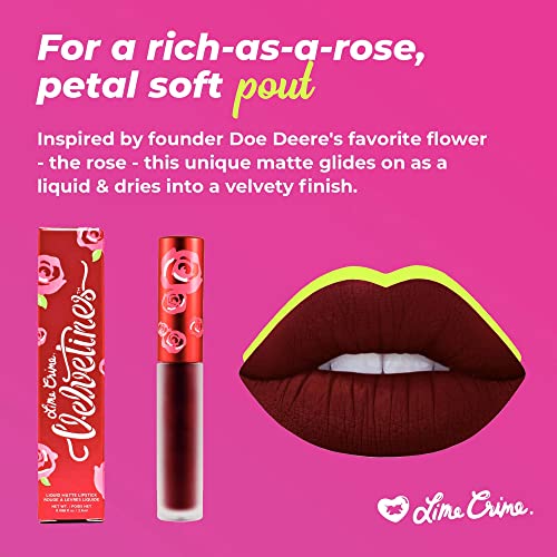 Lime Crime Velvetines Liquid Matte Lipstick in Wicked - Vegan & Long-Lasting