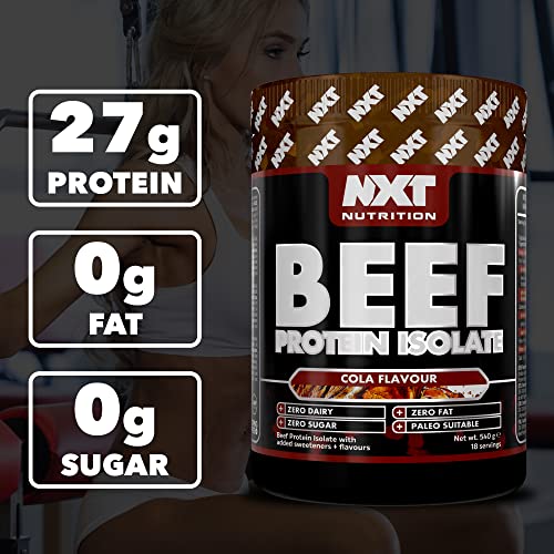NXT Nutrition Beef Protein Isolate - Cola 540g Dairy-Free Protein Powder
