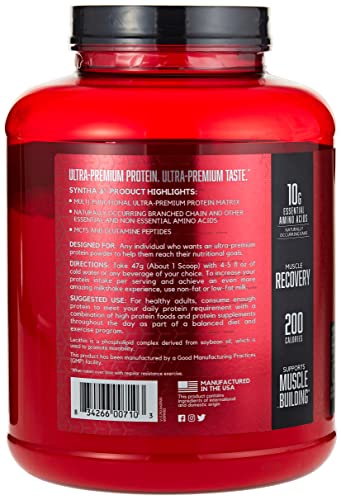 BSN Syntha-6 Ultra Premium Protein Matrix - Vanilla Ice Cream, 5 lbs (2.27 KG)