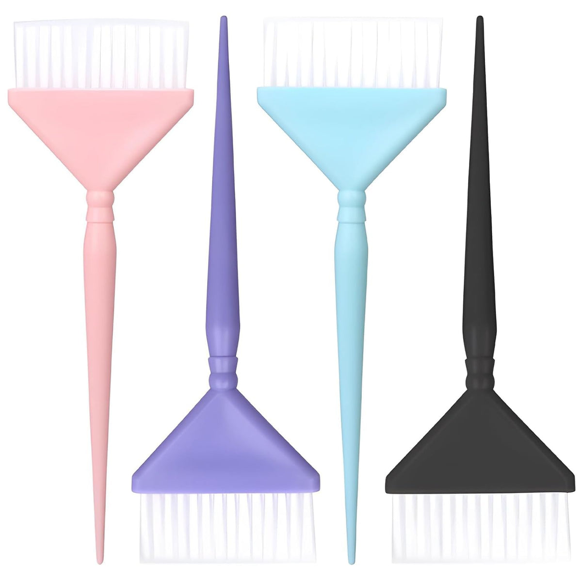 4Pcs Hair Dye Brush Kit - Multi-Functional Coloring Set for Highlights, Balayage & Root Touch-Ups