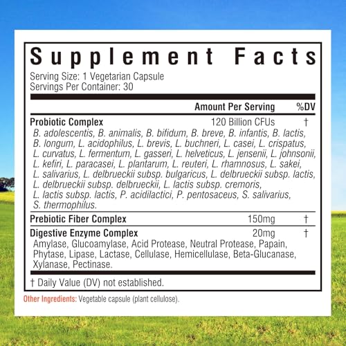 Innate Vitality 3-in-1 Probiotic – 120 Billion CFU with 34 Strains