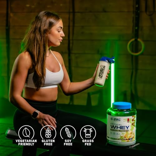 Applied Nutrition Critical Whey Protein Powder 2kg - High Protein, BCAAs & Glutamine - Muscle Building, Recovery & Lean Growth - White Choco Bueno