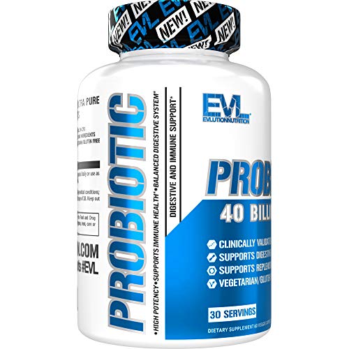 EVLution Nutrition Ultra Pure Probiotic 40 Billion CFU - 60 Capsules