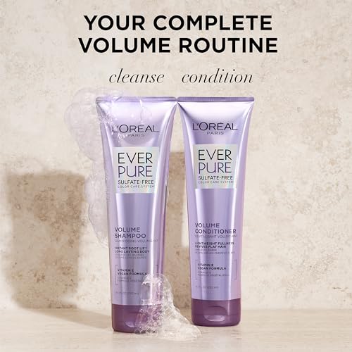 L'Oreal Paris EverPure Volume Sulfate Free Shampoo & Conditioner Set for Color-Treated Hair - 8.5 Fl Oz (Set of 2)