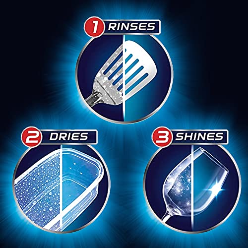 Finish Shine & Dry Dishwasher Rinse Aid - 400ml Liquid for Sparkling Clean Dishes
