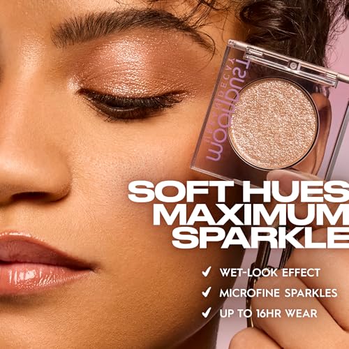 Urban Decay 24/7 Moondust Eyeshadow Compact – Long-Lasting Shimmery Eye Makeup & Highlight in Solstice