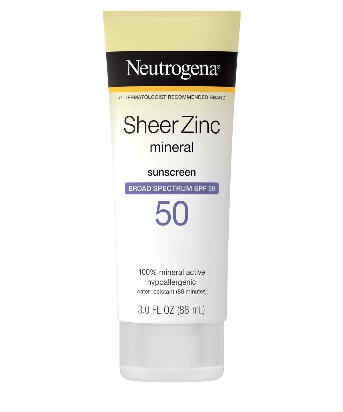 Neutrogena Sheer Zinc Oxide Dry-Touch Mineral Sunscreen SPF 50 - Hypoallergenic