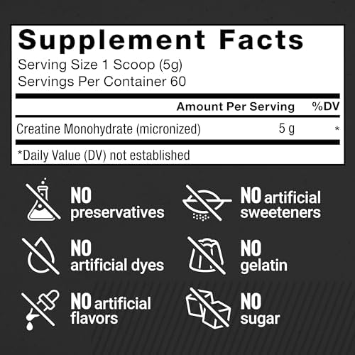 Force Factor Creatine Monohydrate: Muscle Growth & Strength Booster