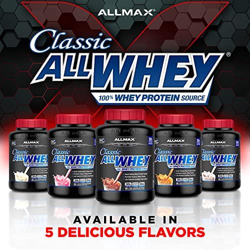 ALLMAX, CLASSIC ALLWHEY®, 100% Whey Protein, Cookies & Cream, 5 lbs. (2.27 kg)