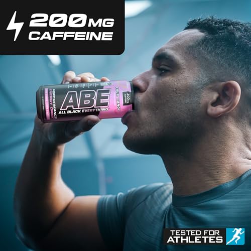 Applied Nutrition ABE Pre Workout Can - All Black Everything (Fruit Candy Flavor, 12 Cans)
